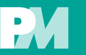 Die Buchstaben PM: Logo der Kanzlei Prinz und Müller PartGmbB